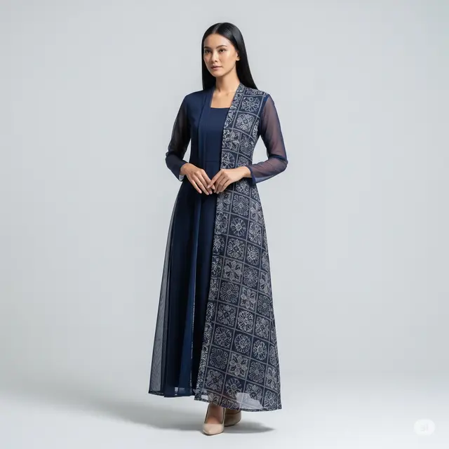 14 Model Gamis Batik Untuk Pesta Pernikahan Terbaru 2025, Elegan dan Menawan!
