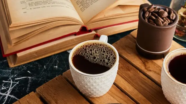 Gambar Ilustrasi secangkir kopi