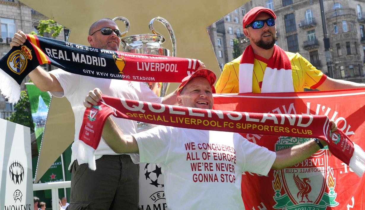 FOTO Antusiasme Fans Liverpool Jelang Final Liga Champions 2018