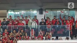 Laga ini dimenangkan Timnas Indonesia dengan skor 1-0. (Liputan6.com/Angga Yuniar)