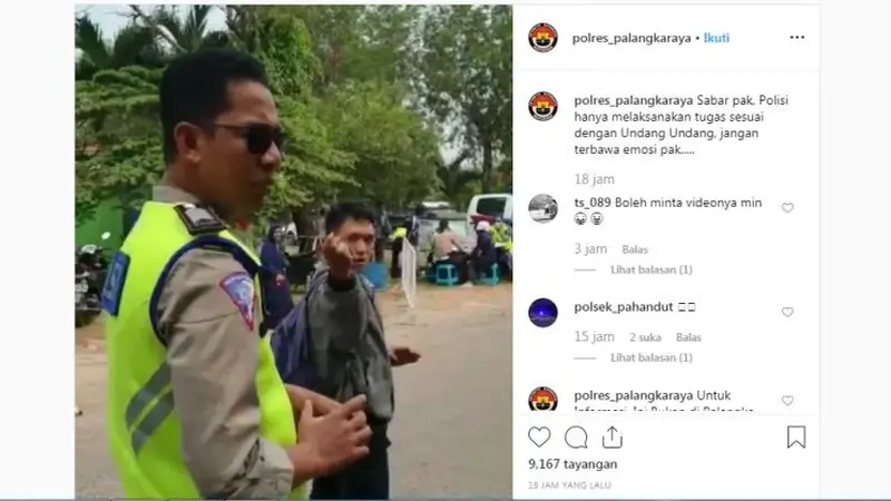 Kena Razia, Pria Ini Malah Atraksi Ilmu Tenaga Dalam di Depan Polisi (Instagram)