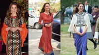Kate Middleton tampil dalam balutan busana yang belum pernah Anda lihat sebelumnya saat berkunjung ke India dan Bhutan