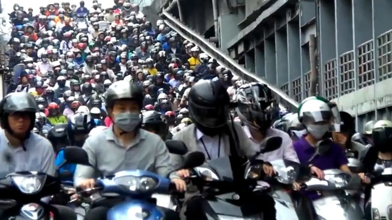 Jam Sibuk, Taipei Berubah Jadi Lautan Skuter