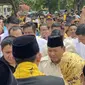 Calon presiden (Capres) nomor urut 2, Prabowo Subianto melakukan kampanye terbuka di Provinsi Banten, Minggu (3/12/2023). (Liputan6.com/Ady Anugrahadi)