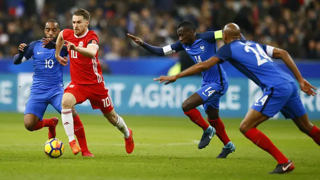 Prancis, Wales, Laga Persahabatan