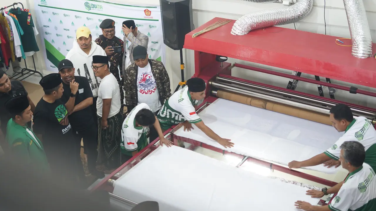 Badan Usaha Milik Ansor (BUMA) membuka usaha konveksi di Kabupaten Bandung, Jawa Barat. Dok Anshor