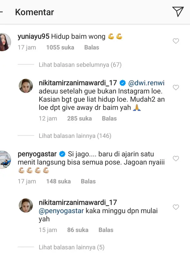 Nikita Mirzani. (Foto: Instagram @nikitamirzanimawardi_17)