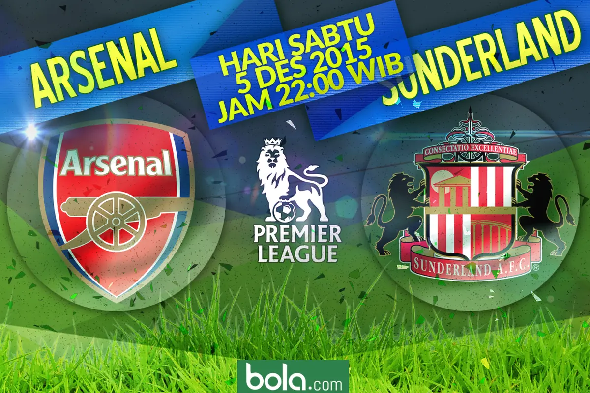 Arsenal vs Sunderland (Bola.com/Samsul Hadi)