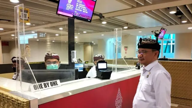 Direktorat Jenderal Imigrasi Kementerian Hukum dan Hak Asasi Manusia (Kemenkumham) RI menyiapkan tiga konter khusus yang diperuntukkan bagi para delegasi atau partisipan G20 yang diselenggarakan di Bali. (Istimewa)