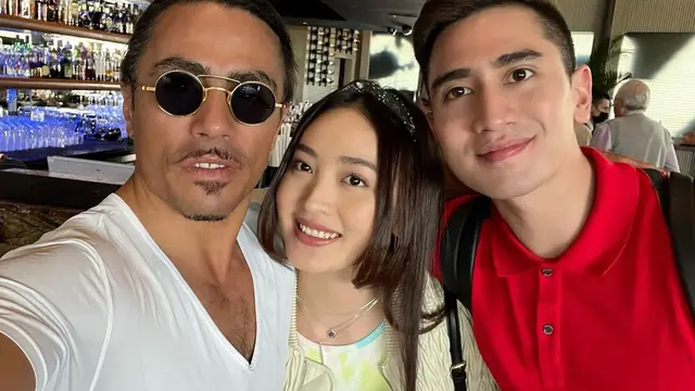 Natasha Wilona dan Verrell Bramasta di Dubai