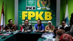 Fraksi PKB DPR RI mengadakan konferensi pers pernyataan sikap Fraksi PKB atas kisruh DPR, Jakarta, Kamis (13/11/2014) (Liputan6.com/Andrian M Tunay)