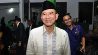 Ketua Umum PPP Suryadharma Ali (SDA) menghadiri acara Silaturahmi Nasional Alim Ulama se-Indonesia di Jakarta, Kamis (23/10/2014). (Liputan6.com/Miftahul Hayat)