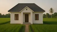 10 Desain Rumah Sederhana Mewah di Tengah Sawah, Bikin Enggan Pulang ke Kota