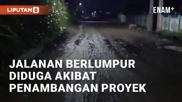 Beredar keluhan masyarakat di Sleman Yogyakarta akibat jalanan yang jadi berlumpur. Warga keluhkan jalan di kawasan SMPN 2 Prambanan, Sleman Yogyakarta