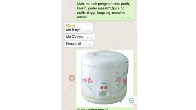 5 Chat Ibu Minta Menantu ke Anak Ini Bikin Geleng Kepala