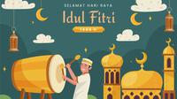 Ilustrasi Idulfitri, Idul Fitri, Lebaran. (Image by Freepik)