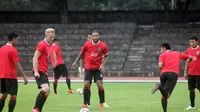 Bali United saat persiapan menjelang babak 8 besar Piala Presiden 2018. (Bola.com/Ronald Seger)