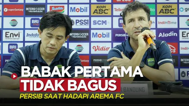 VIDEO BRI Liga 1: Luis Milla Akui Persib Tidak Bermain Bagus pada Babak Pertama saat Hadapi Arema FC