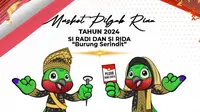 Maskot Pilgub Riau 2024 Si Radi dan Si Rida. (Liputan6.com/IG/kpuriau_)