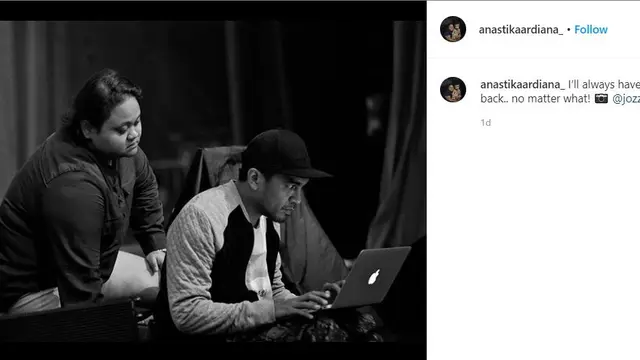 Glenn Fredly dan sang manajer (Instagram/ anastikaardiana_, foto oleh: Joss Felix)