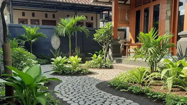 Batu Kali di Halaman Rumah