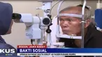 Para penderita katarak antusias mengikuti bakti sosial yang digelar Rumah Sakit EMC Sentul ini.