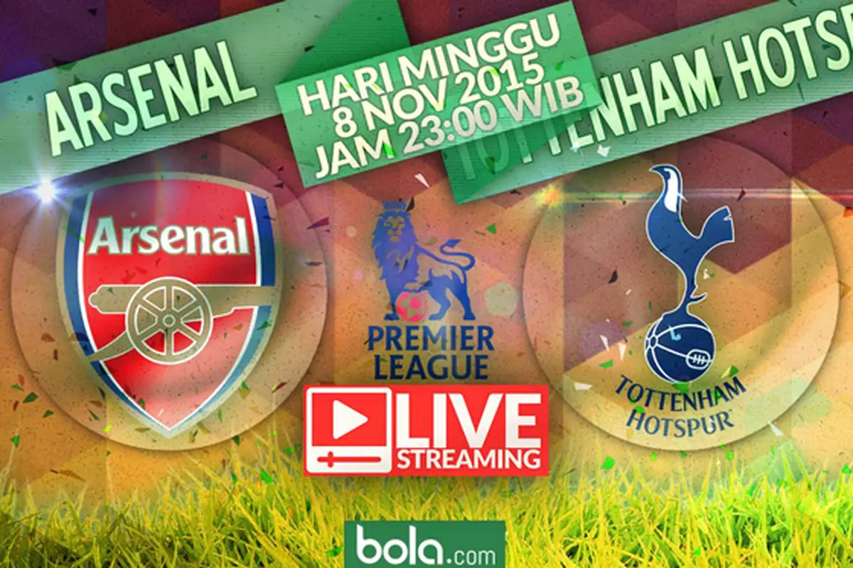 Arsenal vs Tottenham Hotspur (Bola.com/Samsul Hadi)