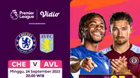 Link Live Streaming Chelsea Vs Aston Villa di Vidio, 24 September 2023. (Sumber: dok. vidio.com)