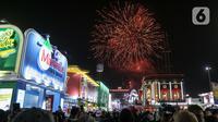 Pekan Raya Jakarta (PRJ) atau Jakarta Fair 2025 mengusung tema “Jakarta Fair Kemayoran Mendukung Indonesia Maju Melalui Inovasi dan Karya Bangsa Berkelanjutan”. (Liputan6.com/Herman Zakharia)