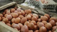 Pekerja memilih telur ayam diagen, Jakarta, Senin (27/3). Perhimpunan Insan Perunggasan Rakyat menilai pemerintah lamban mengatasi kondisi kelebihan pasokan ayam hidup dan telur, menyebabkan harga jatuh di tingkat peternak. (Liputan6.com/Angga Yuniar)