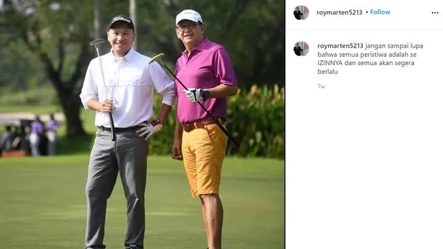 7 Pesan Bijak Roy Marten, Sempat Viral di Media Sosial