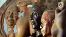 Patung karya Ibnu Nurwanto di Pangon Art, Pondok Kemri, Gunung Sindur, Bogor, Jawa Barat, Senin (9/11/2020). Ibnu mengabadikan lewat karya seni patung 3 dimensi tokoh-tokoh nasional yang menurutnya fenomena seperti Menhan, Prabowo Subianto, Presiden, Joko Widodo. (merdeka.com/Dwi Narwoko)