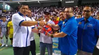 Sekjen FTI, Edhi Prasetyo saat membuka Turnamen Futsal Nasional (Liputan6.com)