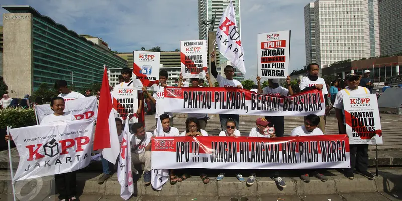 Ajak Pantau Pilkada DKI Putaran Kedua, Relawan Ramaikan Car Free Day