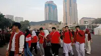 Begini Situasi Pagi Ini di Monas Jelang Kirab Bendera Upacara Detik-Detik Proklamasi