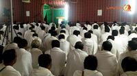 Jemaah mendengarkan khotbah wukuf di Arafah, Mekah, Arab Saudi. (Liputan6.com/Anri Syaiful)