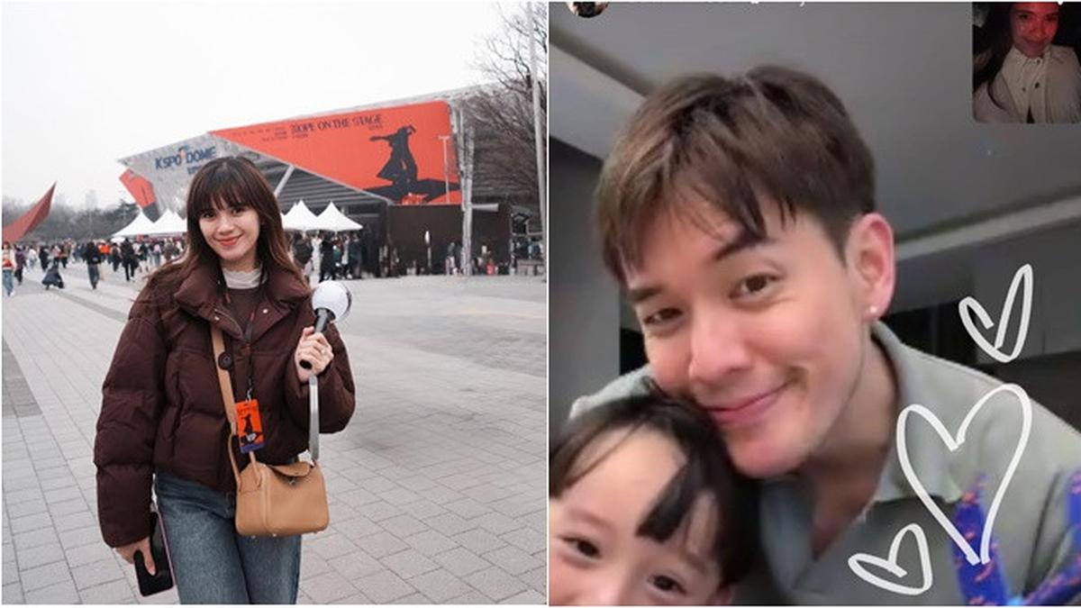 6 Potret Audi Marissa Nonton Konser J-Hope BTS di Korea, Anthony Xie Jaga Anak