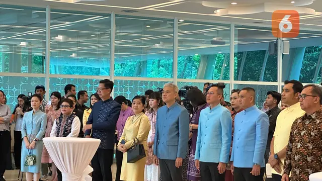 Acara peluncuran logo perayaan 75 tahun hubungan diplomatik Indonesia-Thailand di Kementerian Luar Negeri RI, Kamis (30/1/2025).