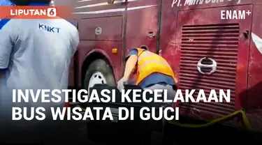 KNKT INVESTIGASI KECELAKAAN BUS WISATA DI GUCI, BENARKAH KARENA HAND BREAK DITARIK ANAK-ANAK?