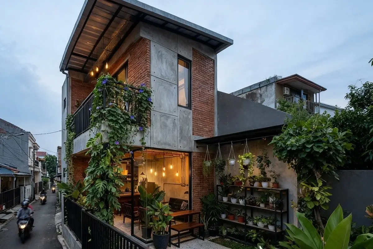 Inspirasi Desain Rumah Mungil Tapi Asri di Perkotaan