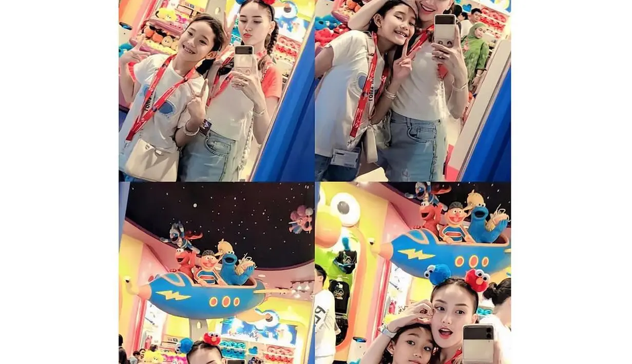 Saat masih kecil wajahnya lebih mirip Ayu, tapi kini sudah ada raut Enji. [Instagram @ayutingting92]
