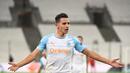 Sekembalinya ke Marseille, Thauvin menemukan kembali sentuhan magis permainannya yang sempat hilang. Raihan 46 gol dari 91 pertandingan menjadi bukti bahwa Manchester United membutuhkan gelandang kreatif ini. (AFP/Boris Horvat)