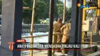 Anies Baswedan mendadak mendatangi rumah pompa Kali Item dan aliran Kali Sunter Sentiong.