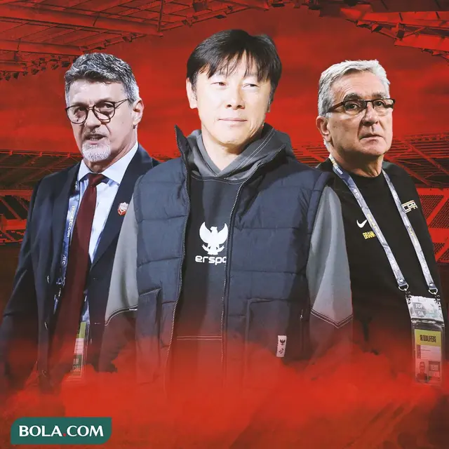 Ilustrasi - STY bareng pelatih Bahrain dan China