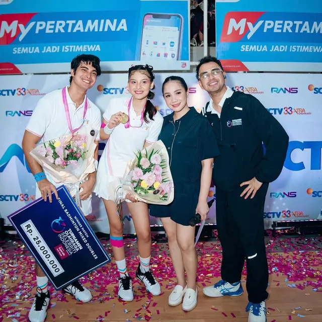 7 Potret Kemenangan Callista Arum dan Cinta Brien di Turnamen Olahraga Selebriti Indonesia