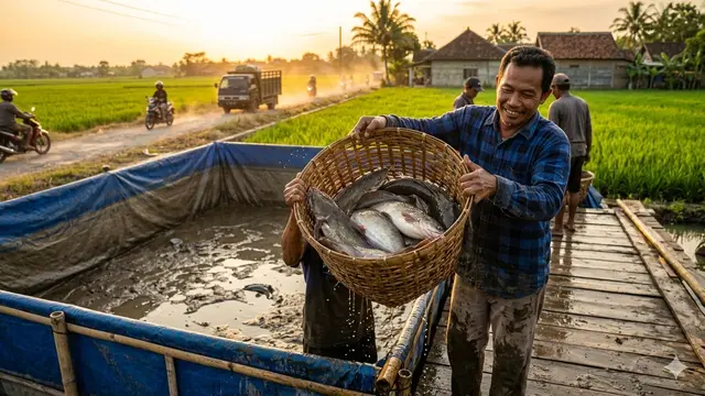 Cara Budidaya Ikan Lele di Kolam Terpal untuk Pemula. AI