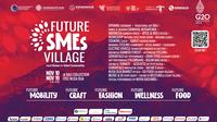 Acara SMEs Future Village, pameran produk UMKM lokal sebagai salah satu side event G20 yang diselenggarakan 10-19 November 2022.