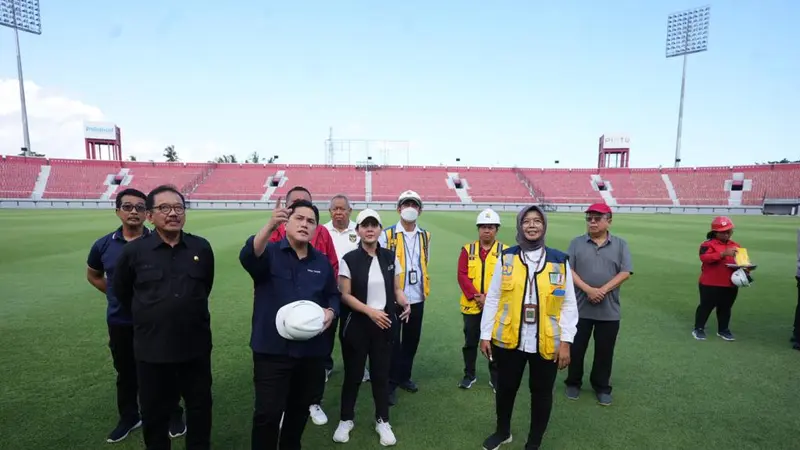 Erick Thohir Kunjungi Stadion Kapten I Wayan Dipta