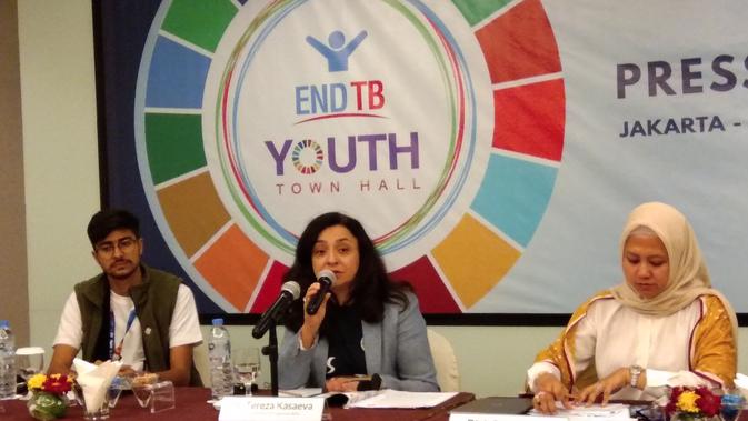 Dr. Tereza Kasaeva Director Global TB Programme, World Health Organization (WHO) mengatakan kaum muda berperan dalam kampanye melawan tuberkulosis (Liputan6.com/Giovani Dio Prasasti)
