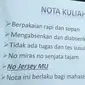 Peraturan di kampus buat mahasiswa dan pengajar ini nyeleneh banget. (Sumber: Twitter/collegemenfess)